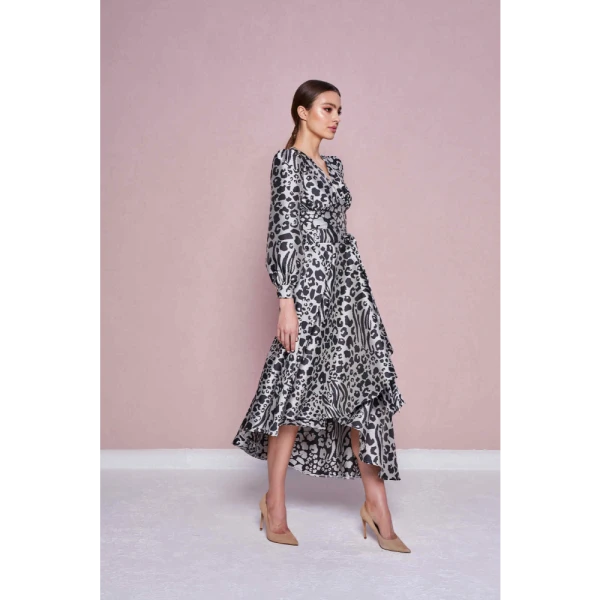 Jungle gardenia pink brown textured dress Clothing designer Luxury Shoes 