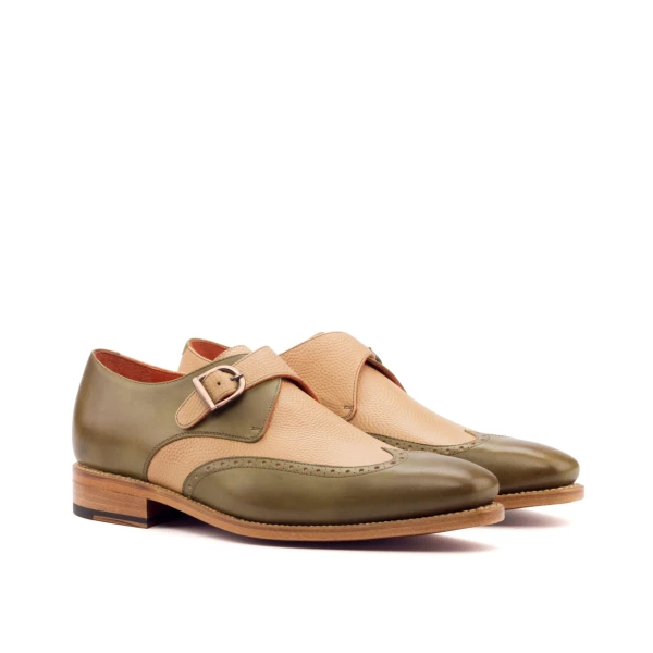 Green Single Monk Shoe