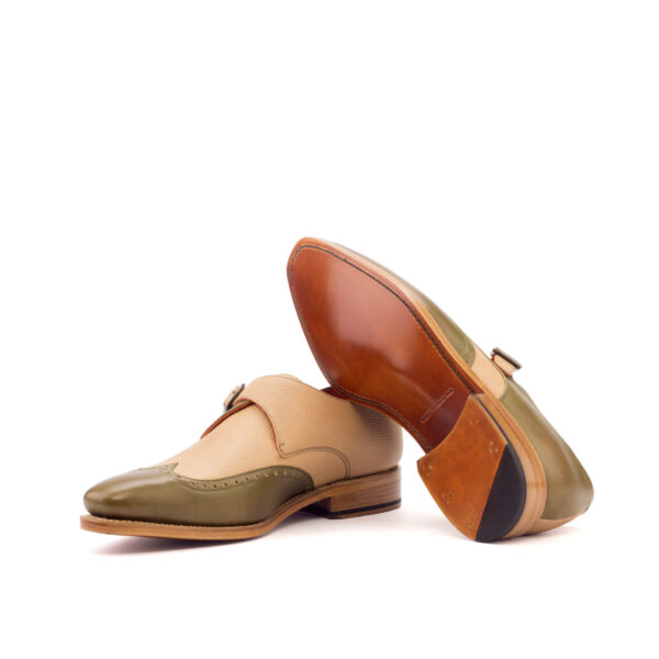  Luxury Handbags by you Green Single Monk Shoe, view 3