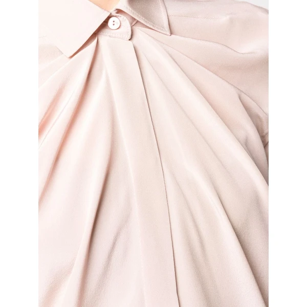 Draped silk blouse Clothing blouse Luxury Shoes 