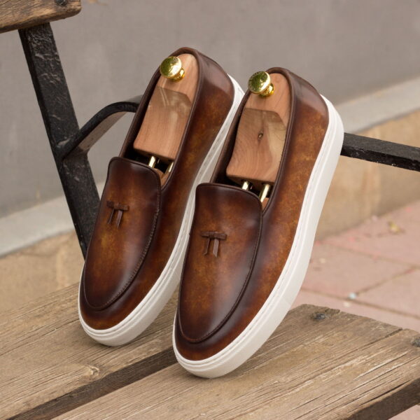  Luxury Handbags by you Hand Made Patina Belgian Sneaker Shoe, view 4