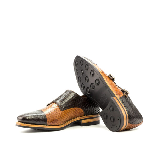  Luxury Handbags by you Brown Double Monk Shoe, view 3