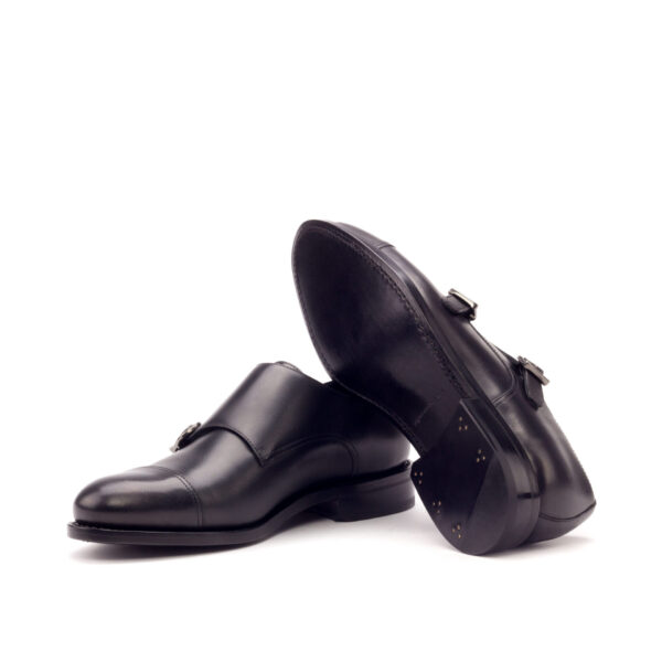  Luxury Handbags by you Black Double Monk Shoe, view 3