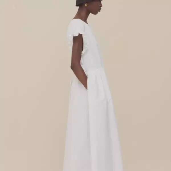 Patou Belted cotton shirt dress, view 3