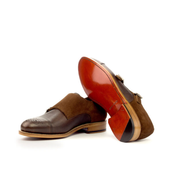  Luxury Handbags by you Brown Double Monk Shoe, view 3