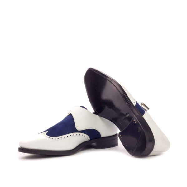  Luxury Handbags by you White Single Monk Shoe, view 3