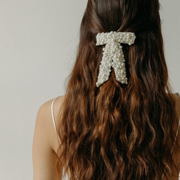 Jennifer Behr Donna Pearl Bow Barrette, view 2