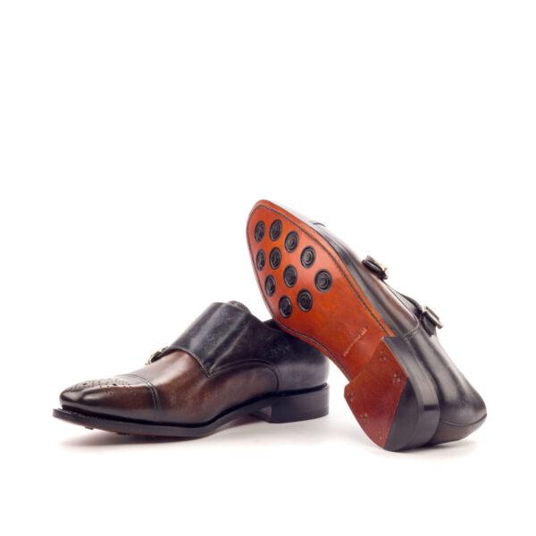 Luxury Handbags by you Gray Double Monk Shoe, view 3