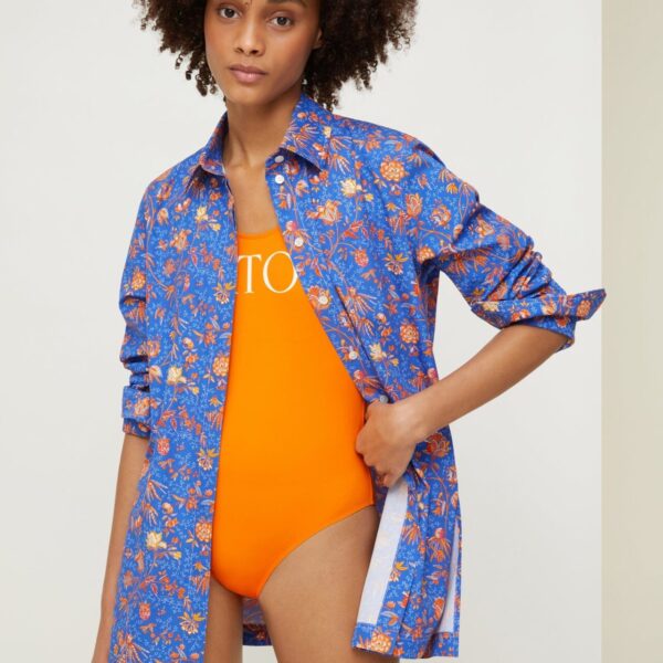 Patou Printed shirt in organic cotton, view 2
