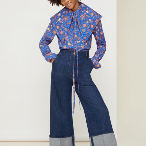 Patou Printed shirt in organic cotton, view 5
