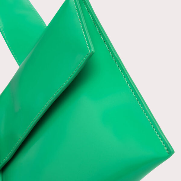 By Far Carol super green semi patent leather bag, view 4