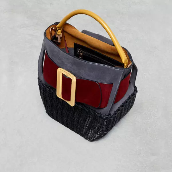 BOYY Devon Takra Suede Takra Top Handle Bag, view 4