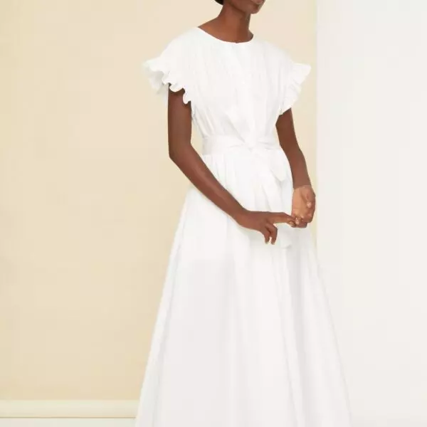 Patou Belted cotton shirt dress, view 2