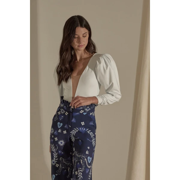 Kaira light blue blouse Clothing blouse Luxury Shoes 