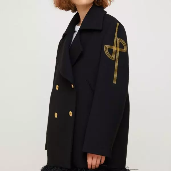 Patou Double breasted coat, view 4