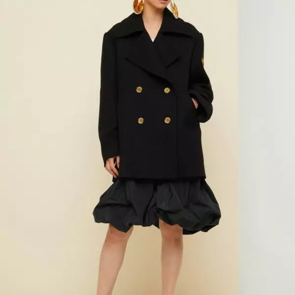 Patou Double breasted coat, view 2