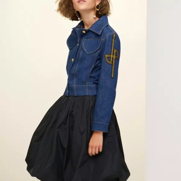 Patou Generous bubble silhouette skirt, view 3