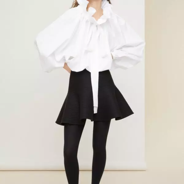 Patou Ruffled high neck blouse, view 2