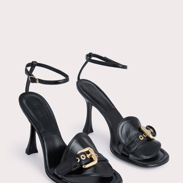 Montana black gloss leather sandal Sandals emerging designer Luxury Shoes 