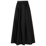 Patou2022 (1) Belted flared midi skirt Clothing midi skirt Luxury Shoes
