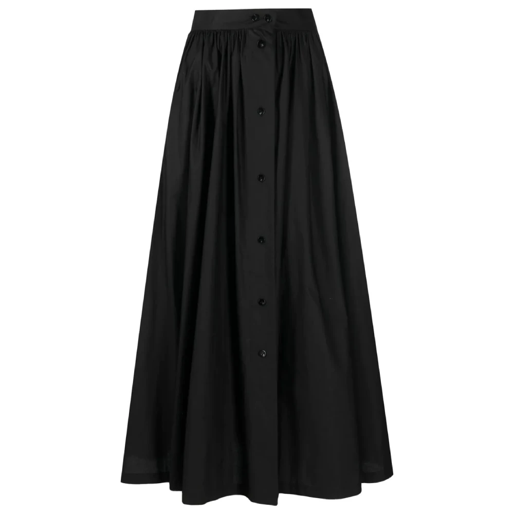 Patou2022 (1) Belted flared midi skirt Clothing midi skirt Luxury Shoes