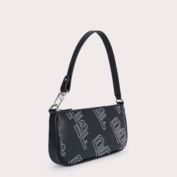 By Far Rachel black stud leather bag, view 5