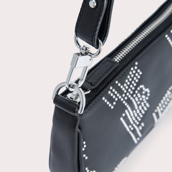 By Far Rachel black stud leather bag, view 2