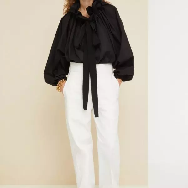 Patou Ruffled high neck blouse, view 2
