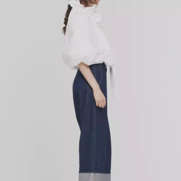 Patou Ruffled high neck blouse, view 4
