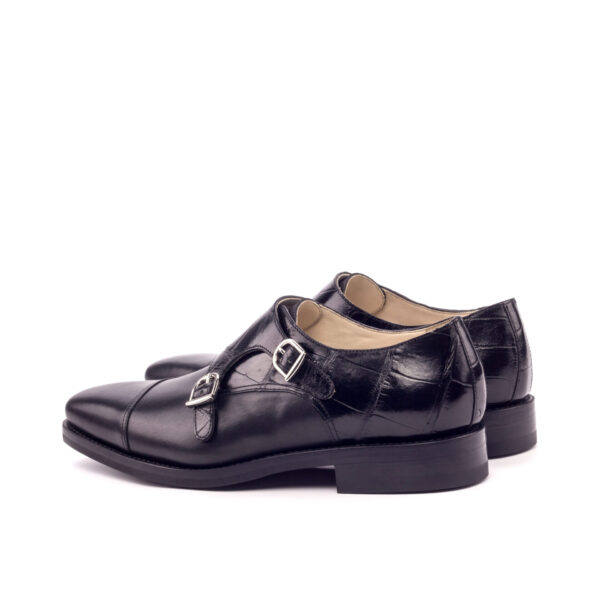  Luxury Handbags by you Black Double Monk Shoe, view 2