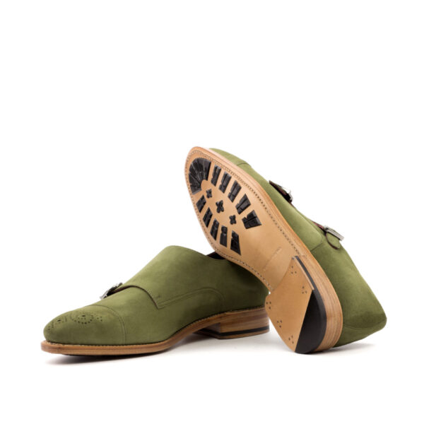  Luxury Handbags by you Green Double Monk Shoe, view 3