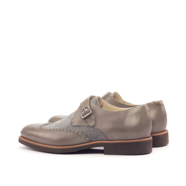  Luxury Handbags by you Gray Single Monk Shoe, view 2