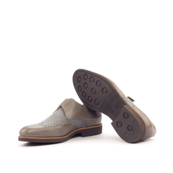  Luxury Handbags by you Gray Single Monk Shoe, view 3