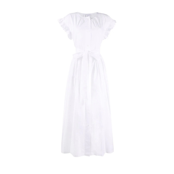 Belted cotton shirt dress Clothing dress Luxury Shoes 