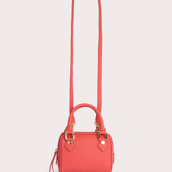 By Far Dora coral flat grain leather bag, view 7
