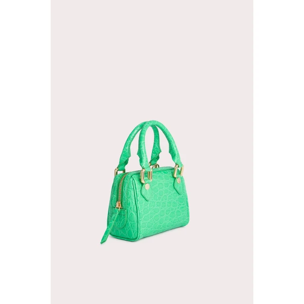 Dora black circular croco embossed leather bag Bags bag Luxury Shoes 
