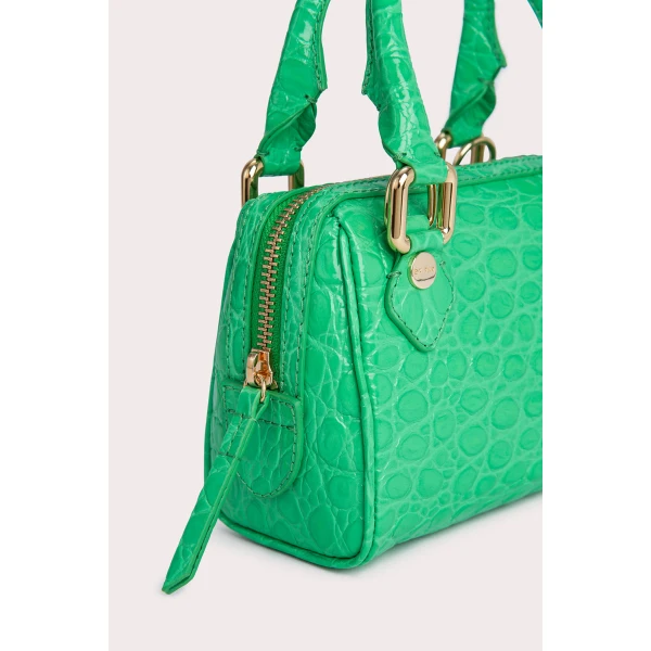 Dora black circular croco embossed leather bag Bags bag Luxury Shoes 