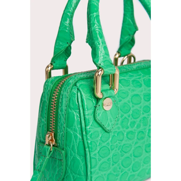 Dora black circular croco embossed leather bag Bags bag Luxury Shoes 