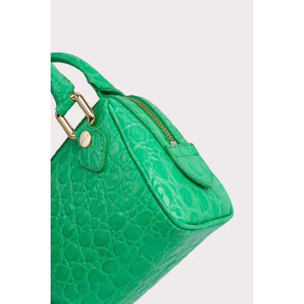 Dora black circular croco embossed leather bag Bags bag Luxury Shoes 