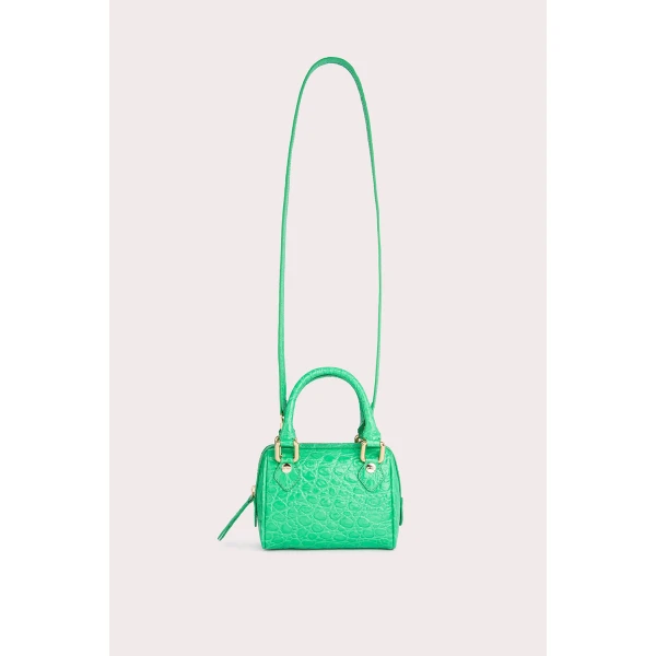 Dora black circular croco embossed leather bag Bags bag Luxury Shoes 