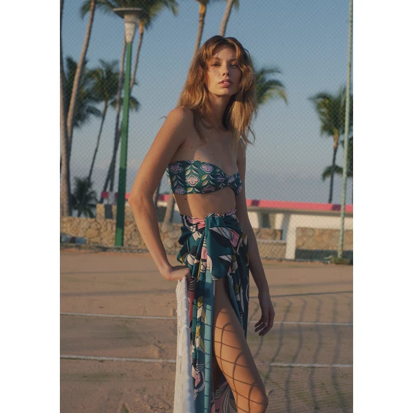 Baru flower swimwear bikini top Beachwear Africa Luxury Shoes 