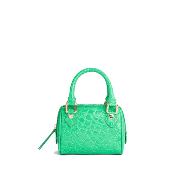 Dora black circular croco embossed leather bag Bags bag Luxury Shoes 