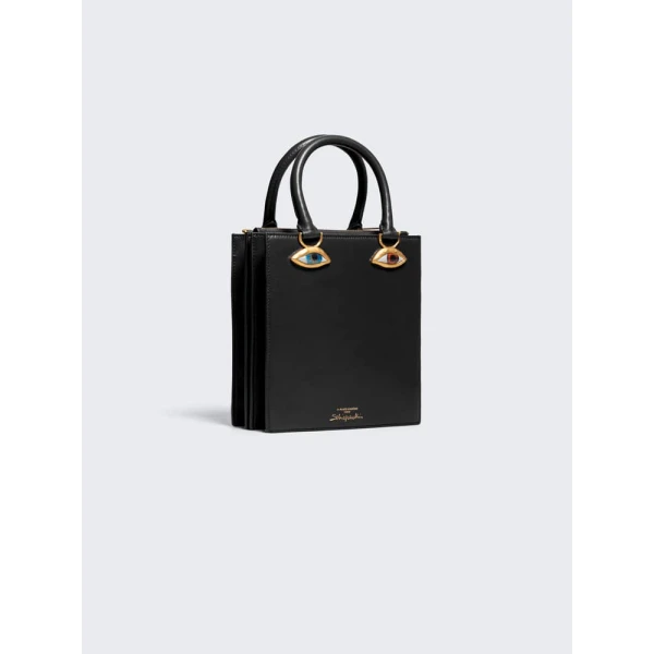 Schiaparelli Anatomy black jewelry bag, view 3