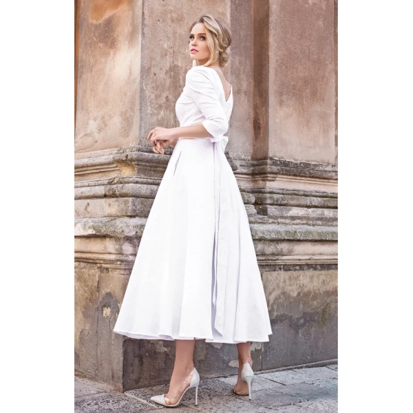 Francesca dress Jacquard alyzee emerald dress Clothing 3/4 Sleeve Luxury Shoes 