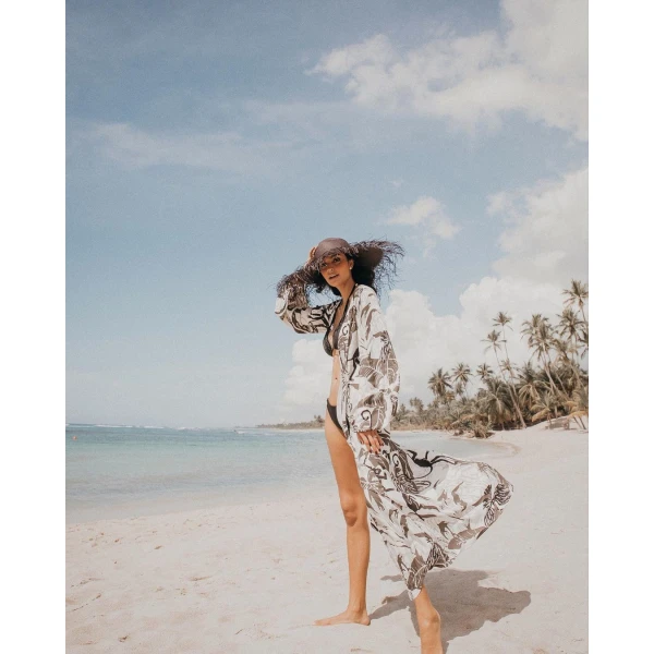 Designer Straw Hat lina osorio black straw hat