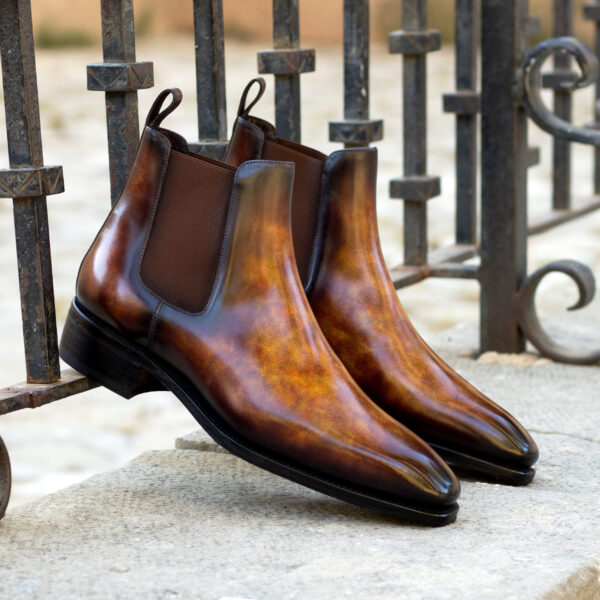  Luxury Handbags by you Hand Made Patina Chelsea Boot Classic, view 4