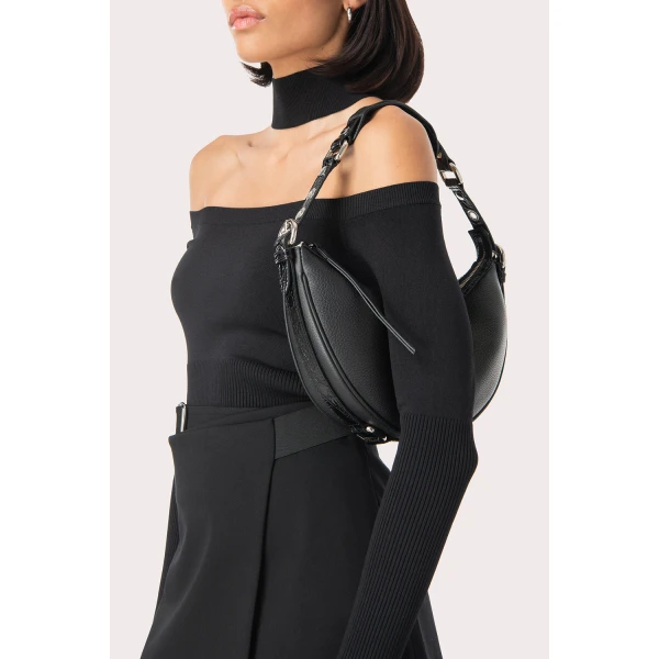 Gib black croco and flat grain leather bag Bags bag Luxury Shoes 