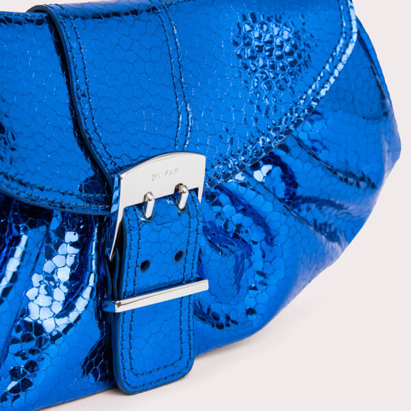 By Far Glami blue flagstone leather bag, view 4