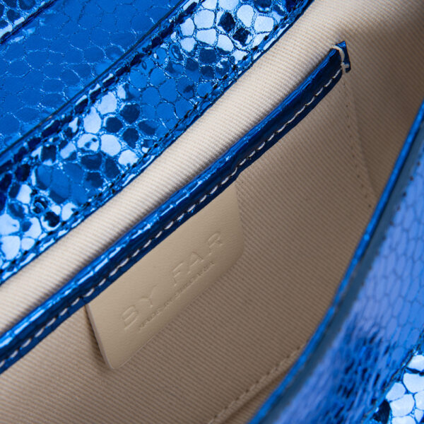 By Far Glami blue flagstone leather bag, view 6