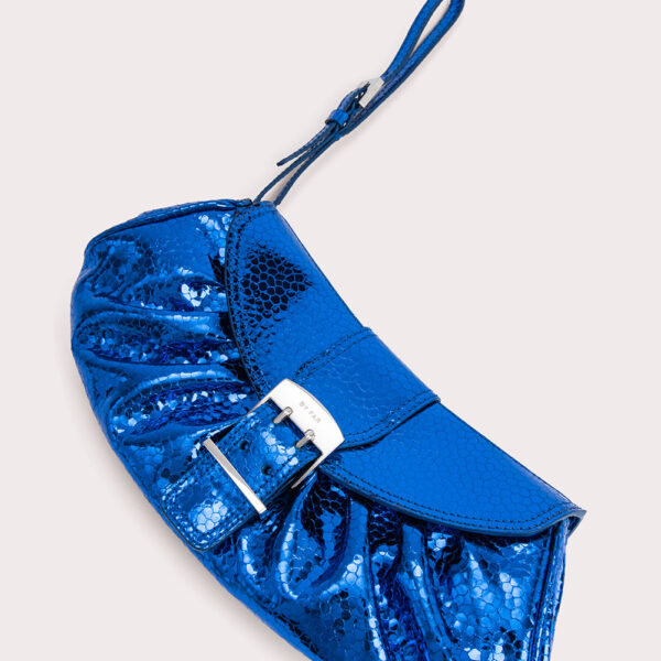 By Far Glami blue flagstone leather bag, view 2